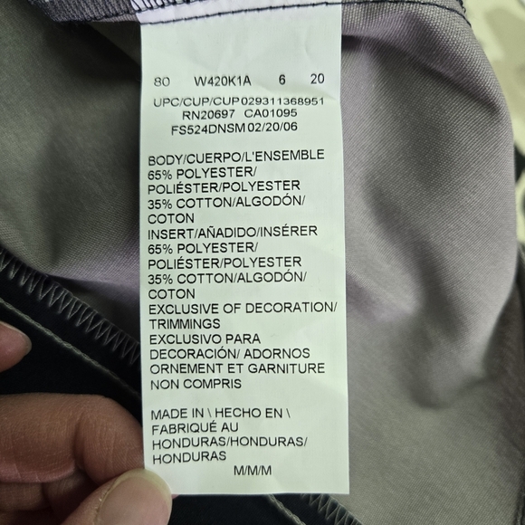 DICKIES | Women's Fitted Work Shirt in Dark Blue/Gray sz M - Picture 7 of 8